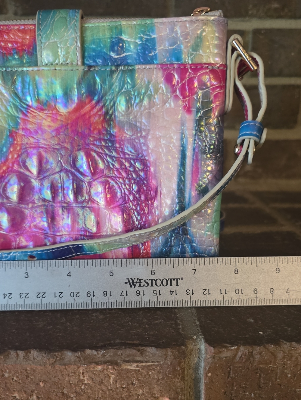 Brahmin Mina Crossbody Organizer Multicolor Melbourne Leather - Picture 7 of 9